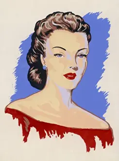 Attractive Young Woman Image Drucke: 1940S LADY
