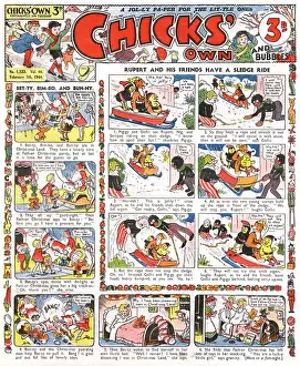 Vintage Comic Art Drucke: Comic