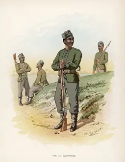 Military History Images Drucke: 3rd Gurkhas