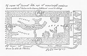 Historical World Maps Online Drucke: 6th century World Map