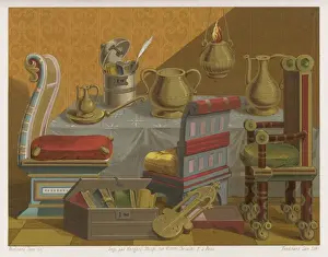 Medieval Musical Instruments Drucke: 9th Century Items