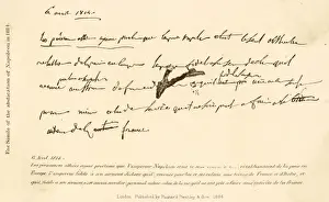 Napoleon Abdication Drucke: Abdication of Napoleon