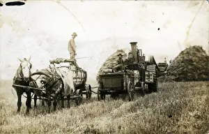 Traction Engine History Drucke: Abel Straw-burning Traction Engine