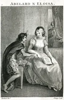 Medieval Romance Paintings Drucke: Abelard / Heloise / Stothard