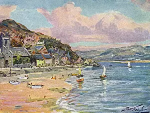 Drucke von Aberdovey Strand und Bucht Datum: 1905 Wales Drucke: Aberdovey/Strand 1905