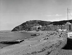 Vintage Seaside Photography Drucke: Aberystwyth 1950S