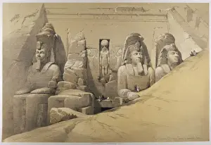 Rameses II Statue Drucke: Abu Simbel / Egypt