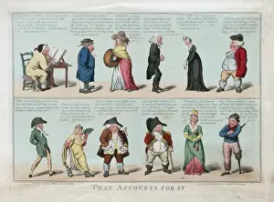 British Satirical Art Drucke: That accounts for it