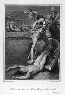 Trojan War Art Drucke: Achilles & the Corpse
