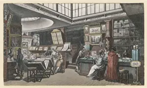 Strand London History Drucke: Ackermanns Repository