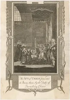 18th Century Art Prints Drucke: Act of Union 1707
