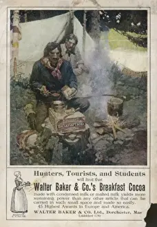Historical Advertising Artwork Drucke: Advert / Bakers Cocoa