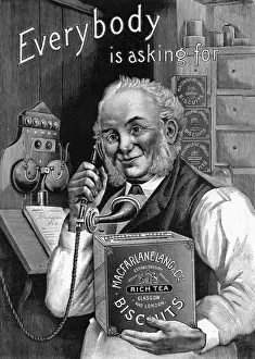 Vintage Biscuit Advert Drucke: Advert / Biscuits
