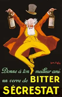 Historical Advertising Posters Drucke: Advert / Bitter Secrestat