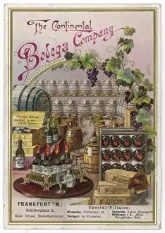 Mary Evans Prints Online Collection Drucke: Advert / Bodega Wine 19C