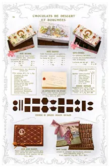 Vintage Chocolate Advert Drucke: Advert / Choc Boxes Etc