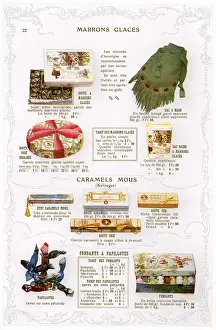 Vintage Chocolate Advert Drucke: Advert / Choc Marrons