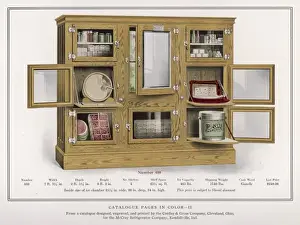 Drucke von Ein früher Kühlschrank von McCray aus Kendalville, Indiana (USA) Indiana Drucke: Anzeige für den Kühlschrank aus dem Jahr 1912