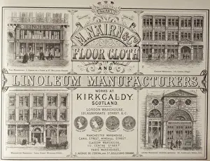 Manchester Drucke: Anzeige für Linoliumhersteller
