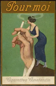 Vintage Cigarette Advertisement Drucke: Advert / Pour Moi Cigs