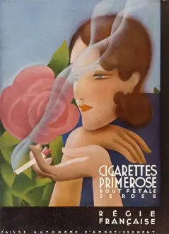 Antique Tobacco Advertising Drucke: Advert / Primerose Cigs
