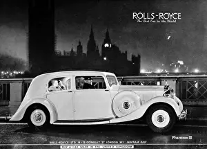 Vintage Car Advertisement Drucke: Advertisement for Rolls Royce Phantom II