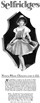 Nursery Rhyme Characters Drucke: Advertisement for Selfridges in the Sketch