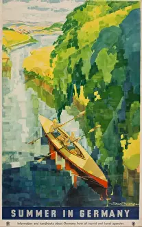 Leisure Activities In Germany Drucke: Advertisement, Summer in Germany