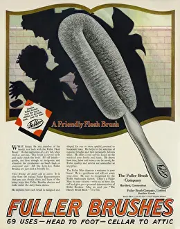 Early 20th Century Advertising Posters Drucke: Advertisement using silhouettes