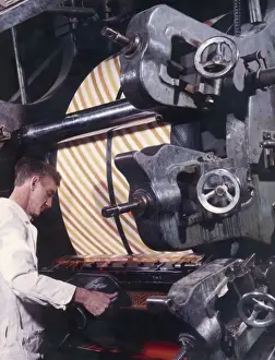 Das Hinzufügen von Farbe zu einem Druckmaschine