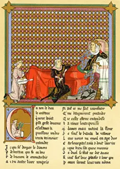 Historical Figure Prints Online Drucke: Adenez Le Roi