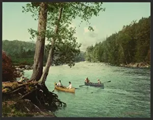 Old Coloured Photographs Drucke: An Adirondack mountain stream