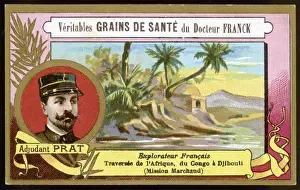 19th Century Explorer Drucke: Adjudant Prat, Explorer