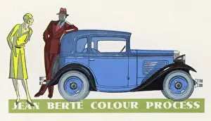 Classic British Cars Drucke: Admiring an Austin 7