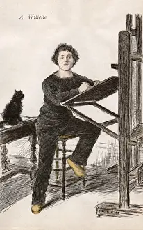 Historical French Artists Drucke: Adolphe Willette