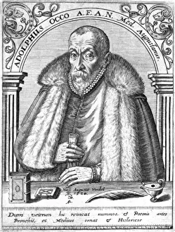 Drucke von Adolf Ocko deutscher Arzt, Humanist und Numismatiker aus Augsburg; dritter von einer Dynastie, die alle denselben Namen trugen. Datum: 1524 – 1606 Augsburg Drucke: Adolf von Österreich