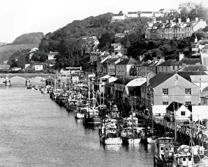 Luftaufnahme von Looe im Vereinigten Königreich Großbritannien und Nordirland Cornwalc