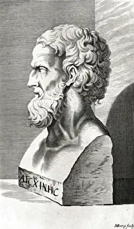 Historical Figures Greece Drucke: AESCHINES