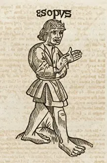 Medieval Illustration Art Drucke: Aesop (Caxton)