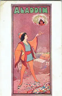 Der Aladin-Pantomimespielentwurf