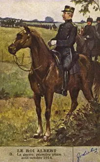 World War One Royalty Drucke: Albert I in 1914