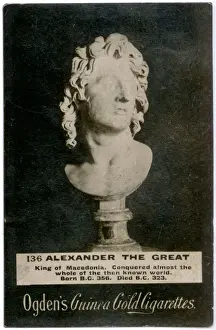 Nordmazedonien Drucke: Alexander der Große, König von Makedonien, Porträtbüste