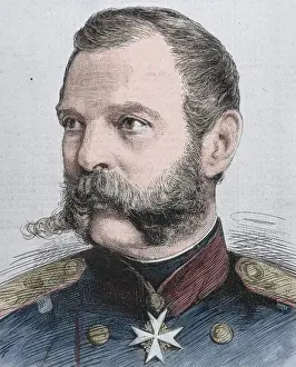 Russische Staatsoberhäupter Drucke: Alexander II (1818-1881). Zar von Russland (1855-1881). Erstens