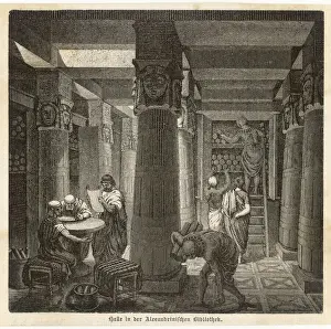 Ägypten Drucke: Bibliothek von Alexandria