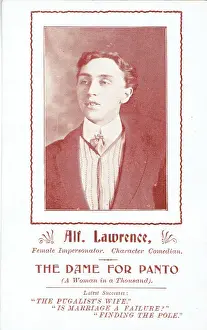 Theatrical Promotional Postcards Drucke: Alf Lawrence