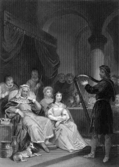King Alfred The Great Drucke: Alfred before the Danish General