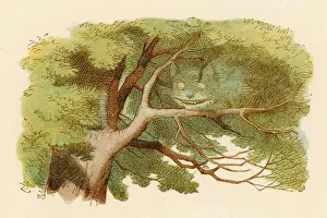 Cheshire Drucke: Alice und der Scherzkatze
