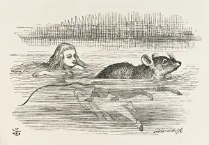 Lewis Carroll Illustrations Online Drucke: Alice / The Pool of Tears