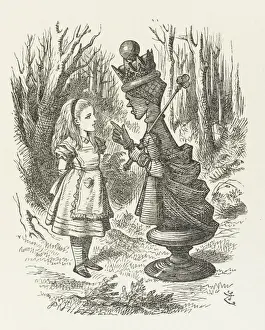 Drucke von Alice und die rote Königin John Tenniel Drucke: Alice und die Roten Königin