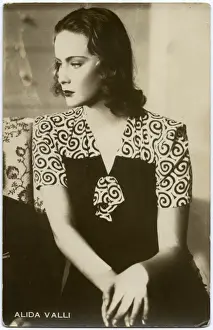 Vintage Performing Artists Drucke: Alida Valli
